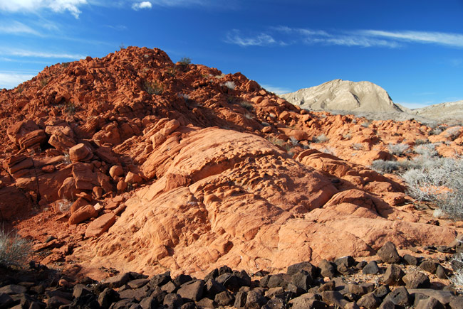 Red outcropping