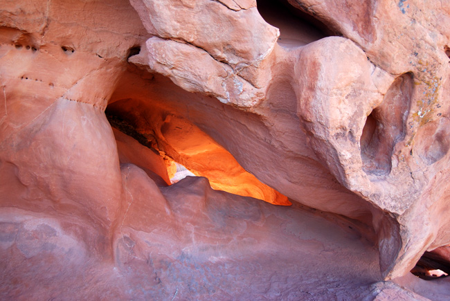 Light off sandstone