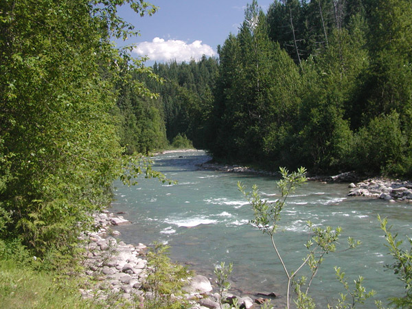 Following the river