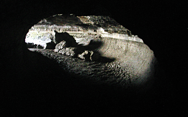 Lava tube entrance
